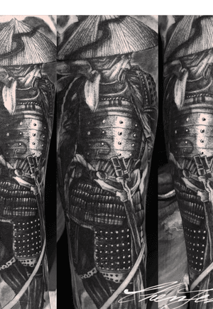 Samurai coverup tattoo