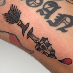 Traditional Arrow boi by Lucy LeNoir - @ApothicaLucy - >>>DM me on IG to book!<<< See you soon! Located in Houston, TX, Westheimer / Montrose area @VioletTigerTattooParlor