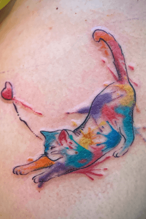 Watercolour kitty
