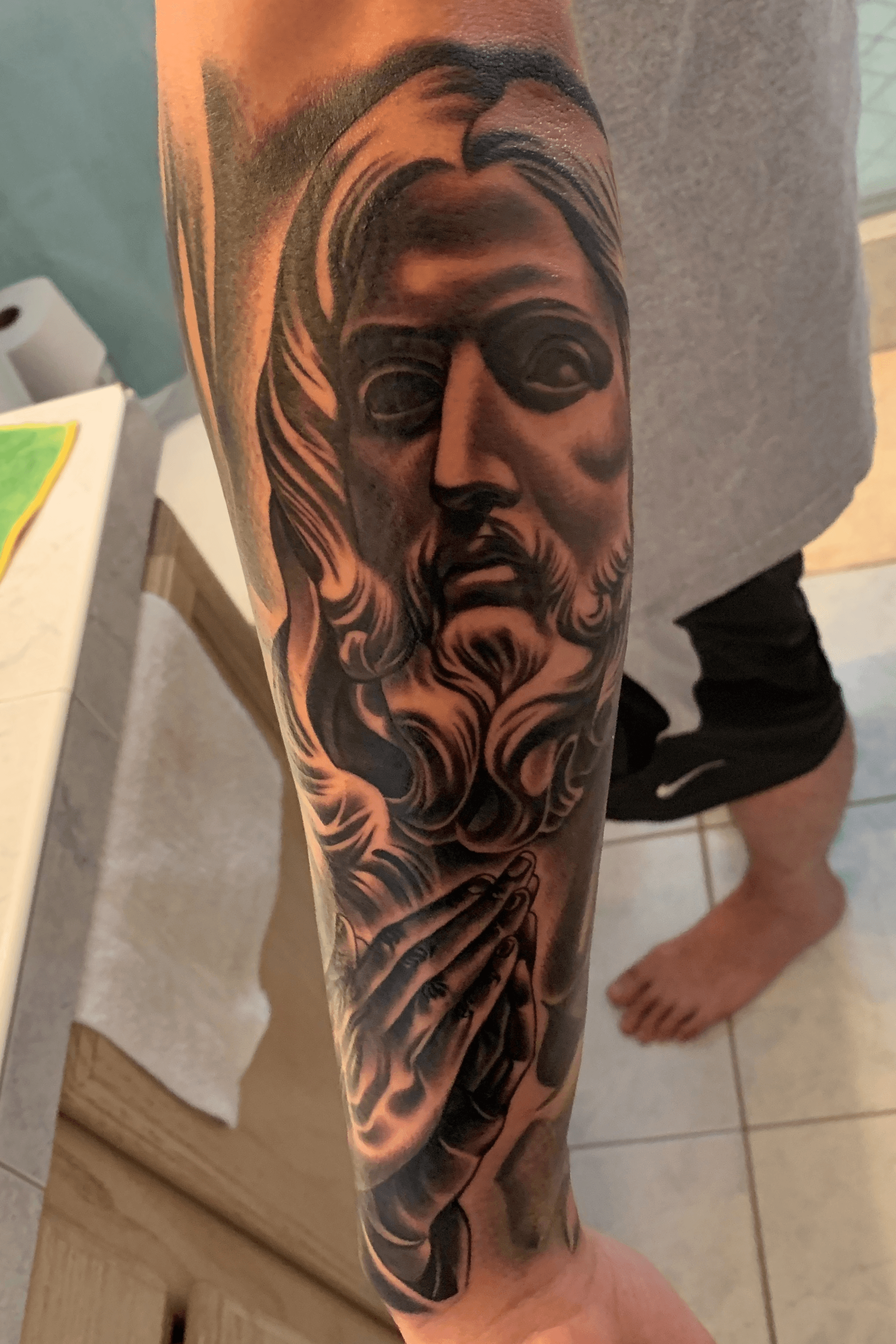LONG VERSION Bernini Jesus Tattoo Time Lapse 2021  YouTube