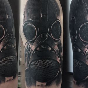 Gas mask outer arm!