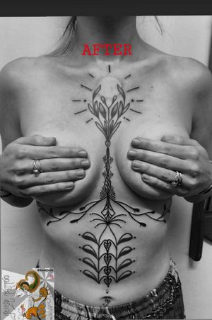 Did this Customs half Freehand Spiritual Ornaments Motifs for Celina. Done in a Tattoo Studio in Berlin. #tattooist #tattoo #tattoodesign #tattooartist #tattooart #berlintattoo #berlintattooist #berlintattooartist #indonesiantattooartist #tradisionaltattoo #hendjerin #cleanlinestattoo #meaningfulltattoo #freehandtattoo #tattoer #tattoolovers #customstattoo #floraltattoo #indonesiantattoo #tatau #inked #berlin #chesttattoo #underboobstattoo #boobstattoo #berlinfinest #spiritualtattoo #boldlinetattoo #armortattoo #lineworktattoo