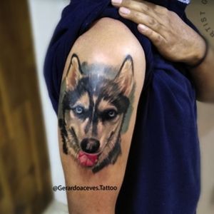 Mascota 🤪 Tatuaje realizado por Gerardo Aceves Follow @gerardoacevestattoo 
