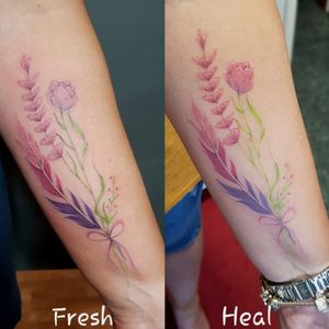 Free hand flowering design I did.From fresh to heal 