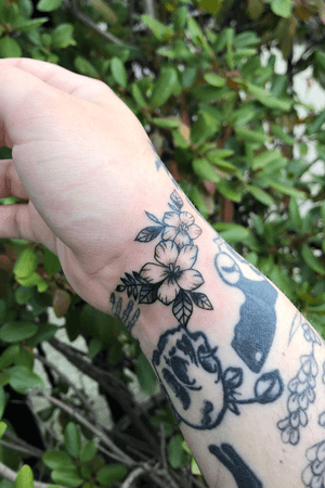 Flower Gap Filler Tattoo