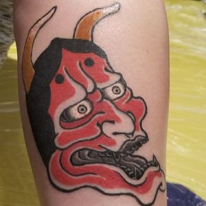 Tradional Japanese Hannya Mask Tabori Tattoo
