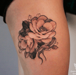 Freehand ADELA flowers @adela_tattooer most of my flowers are free hand works. Please check how i did on my IG. #adelaflower #flowertattoo #rosetattoo #tattooformen #tattooforgirl #peonytattoo #freehandtattoo