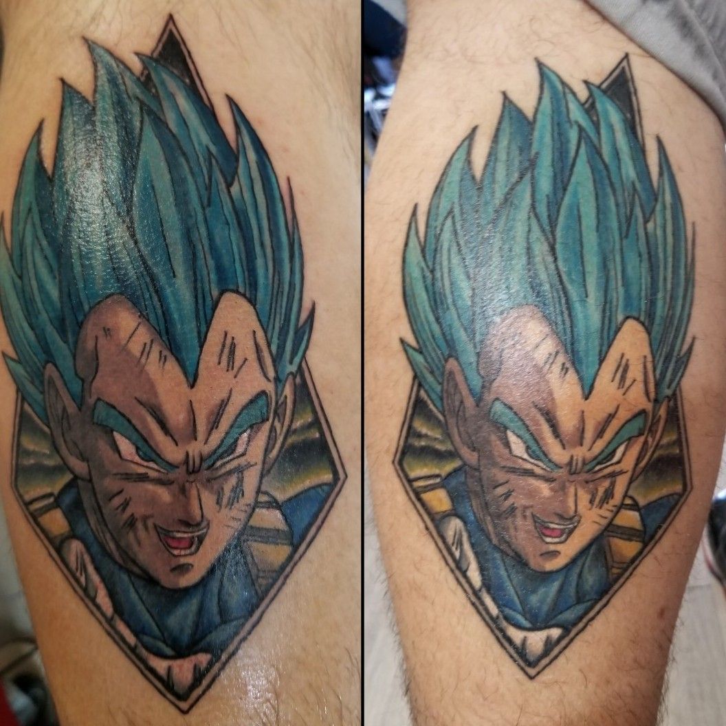 Vegeta tattoo by Chris Showstoppr