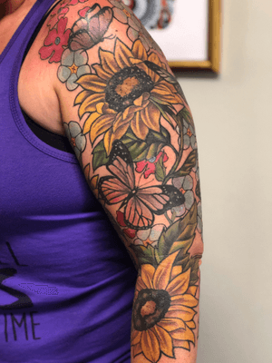 A #sleeve of flowers for Summer..
