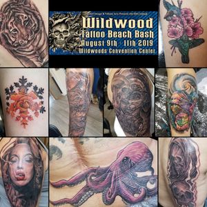 Working Wildwood Tattoo Beach Bash Aug. 9th - 11th...I have some slots open and walk ups are welcome...message to book an appointment 