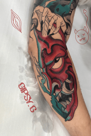Devil #tattoo #neotraditional #gipsygtattoer #ink 
