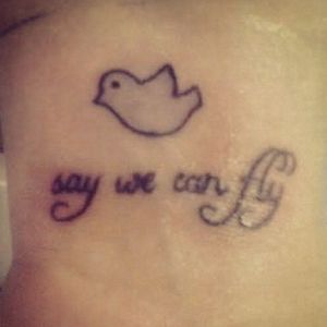 A tattoo of a artist called Saywecanfly, not my body or my ink but cant find credits
