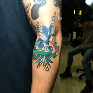 Traditional eagle and snake for Sean