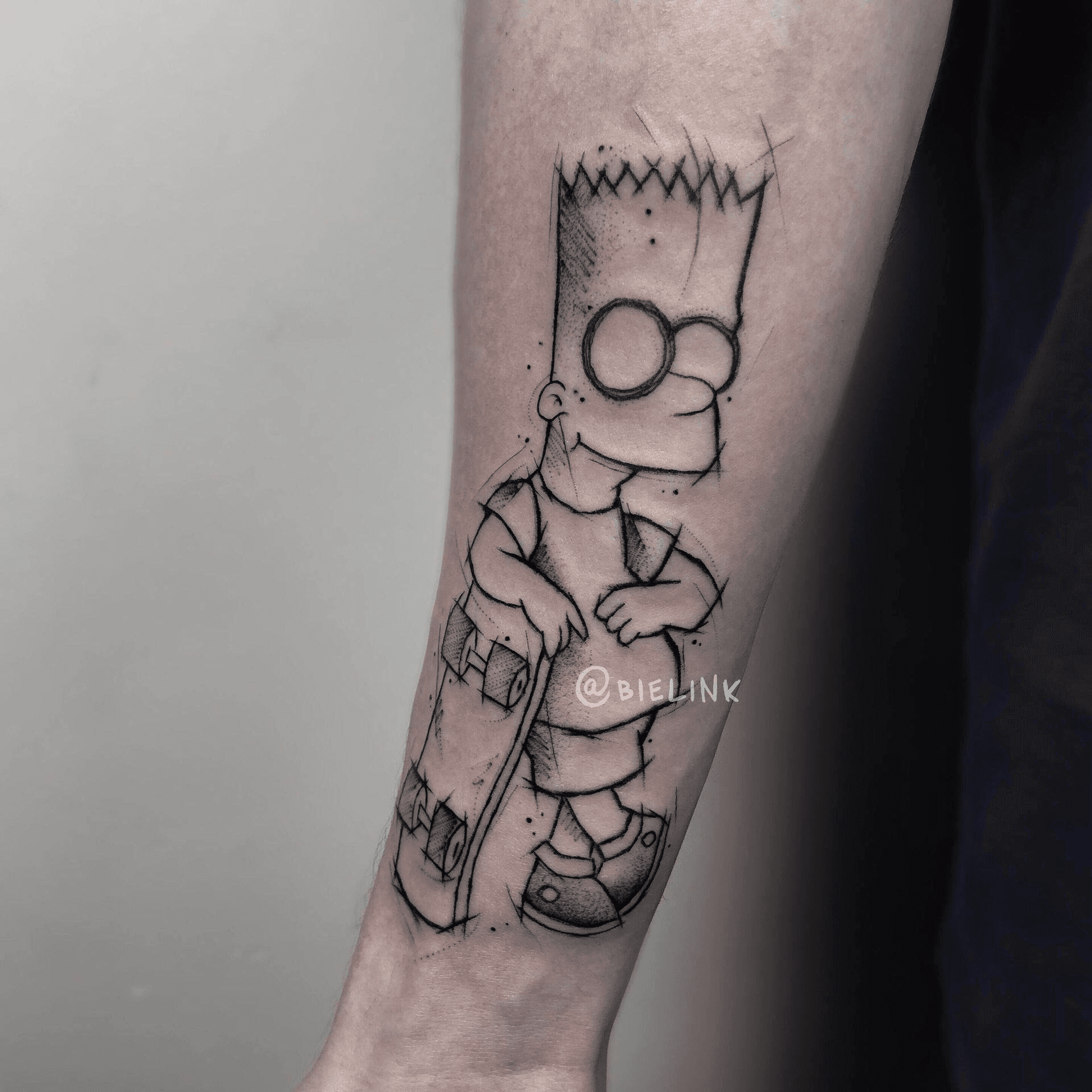 Bart Simpson Tattoo  Etsy Canada