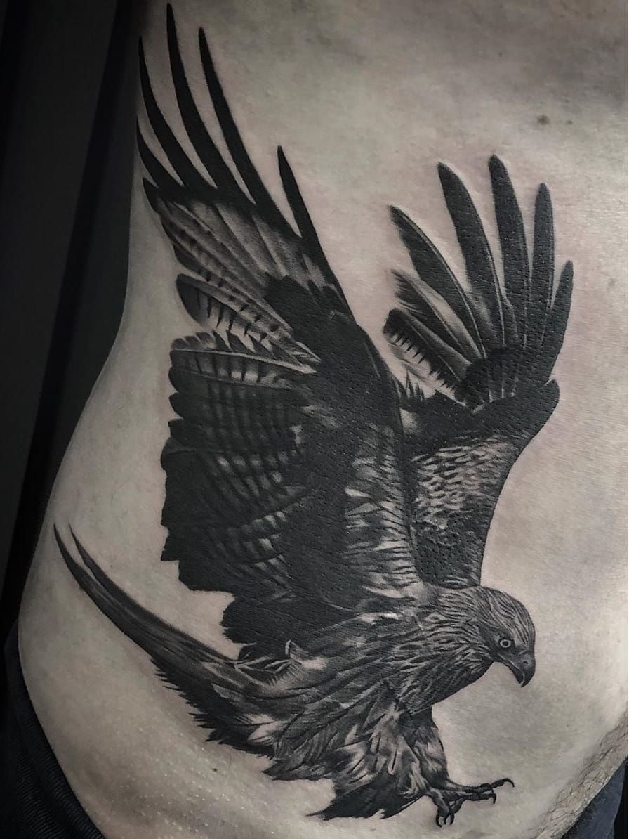 Giant Tribal Eagle Tattoo – Tattoo for a week