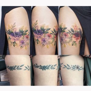 #coveruptattoo #커버업타투 #꽃타투 #flowertattoo #tattoocoverup #thightattoos 