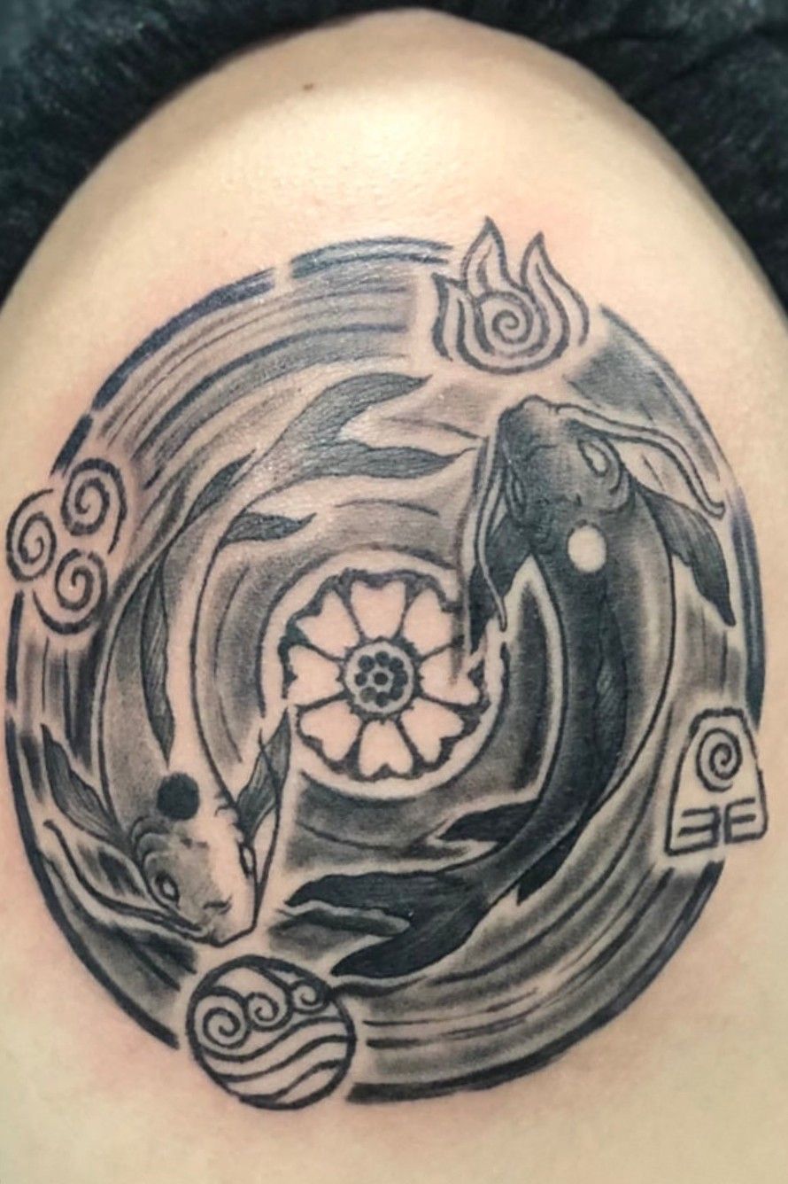 Im a little nervous to post this here but just got my white lotus tattoo  and I love it  rTheLastAirbender