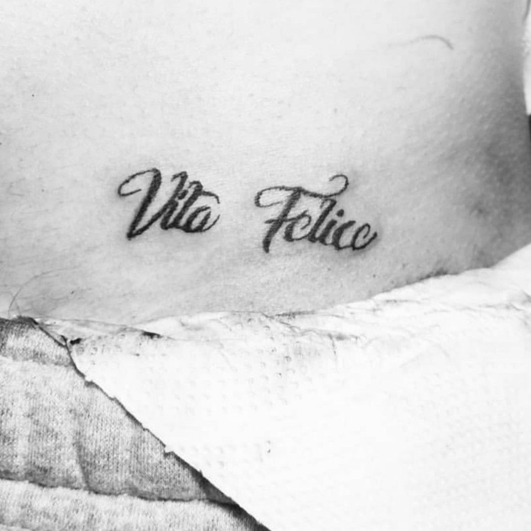 Tattoo uploaded by Fabian Drawink • Vita felice • Tattoodo