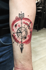 Watercolor compass 