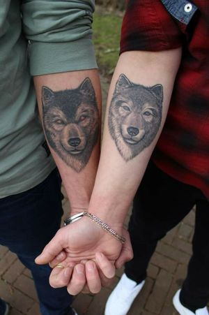 Engagement tattoo Wolf