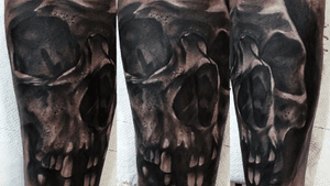 Skull from today💀#poland #tattoo #tattoos #skull #skulltattoo #blackandgrey