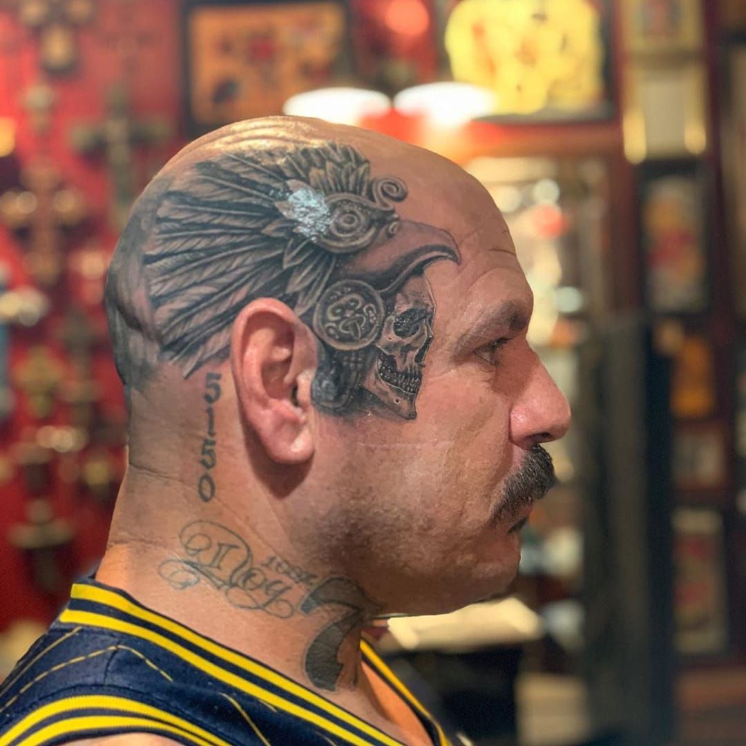 7 Aztec Warrior Headdress ideas  skull tattoos aztec warrior indian skull