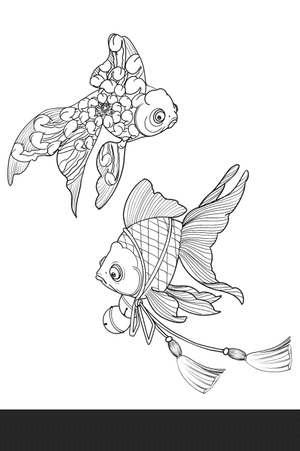 Kingyo fishies #goldfish #fishtattoo #japanese #kingyo #flash #tattooideas