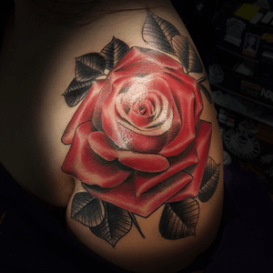 Red rose tattoo!