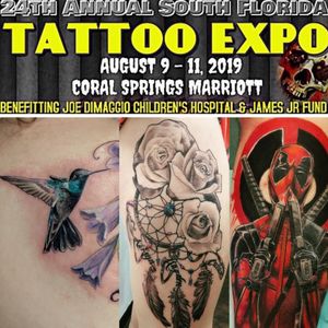 I have openings Thursdays weekend I'm coral springs soflo convention! #coralsprings #floridatattooconvention #tattooconvention #soflo #sofloconvention #conventionopenings