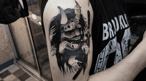 🔥#tattoo #tattooart #tattoodesing #black #tatuaje #diseñotatuaje #dotwork #blacktattoo #demon #japoneses #tattoojapanese #hand