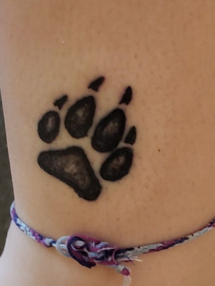 Tattoos on Instagram Incredible wolf print tattoo   Wolf paw tattoos  Paw tattoo Pawprint tattoo