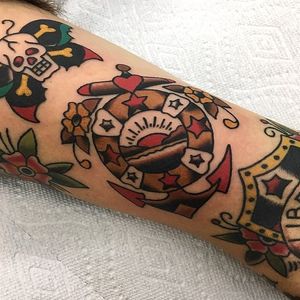 Sailor Jerry tattoo by Stacey Mac - Sailor Jerry Tattoo Festival #SailorJerry #SailorJerryTattooFestival #Traditional #TraditionalTattoo #TraditionalAmerican #Honolulu #Hawaii #oldschooltattoo #StaceyMac