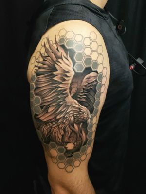 Phoenix Geometric Tattoo 