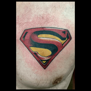 Superman logo.