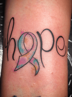 Hope on the wrist with some lil watercolor