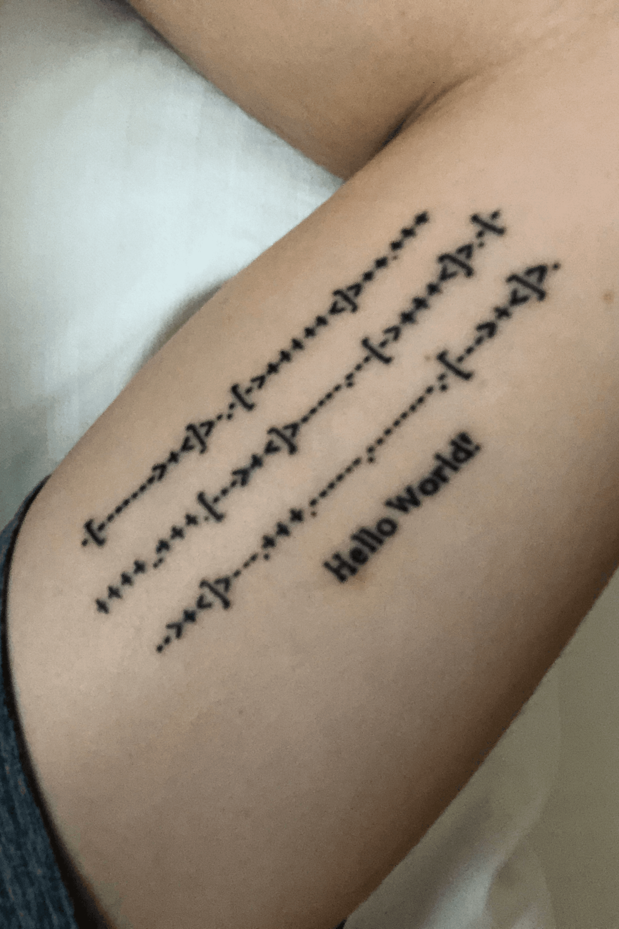 programming code tattoo