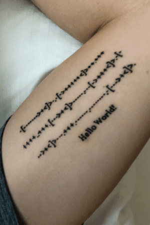 Brainfuk programming tattoo