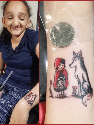 Little Red Riding Hood tattoo for my daughter Stef