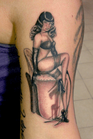 PinUp Bettie Page Done at Arlington Ink when i was there.
