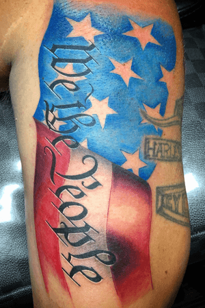 WE THE PEOPLE Done at the 2019 Houston Villain Arts Tattoo Show