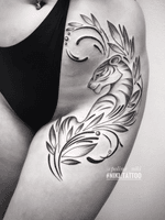 Instagram @polina_niki #tattoospb #spbtattoo #татуспб #спбтату #graphictattoo #tattoographica #graphica #tattoogirl #girltattoo #tiger #tigertattoo #tattootiger #tigergraphica #niki_tattoo