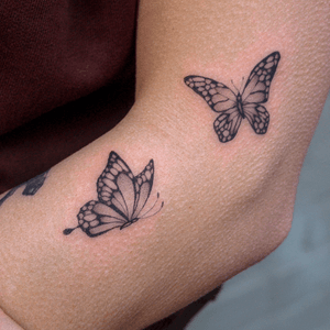 🦋🦋💕 #inked #tattoodo #butterflytattoo #girltattoo 