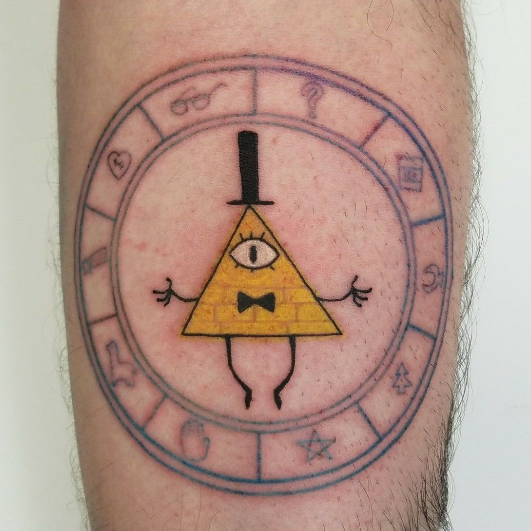 Bill Cipher tattoo TATTOOSENS  rgravityfalls  Autumn tattoo Nerdy  tattoos Tattoo designs