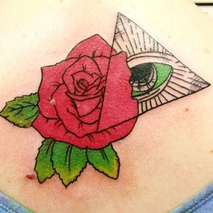 All seeing eye and Rose