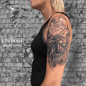 Amazing black and gray tattoo 