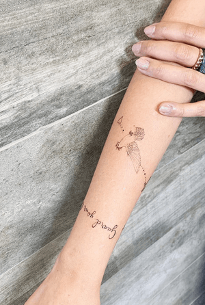 Tattoo uploaded by Tiffy Yuen • #rose #semicolon #floral #bracelet  #fineline #linework #singleneedle • Tattoodo