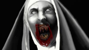 From the horror movie "The Nun" done on Microsoft Surface Pro with Artrage 5
