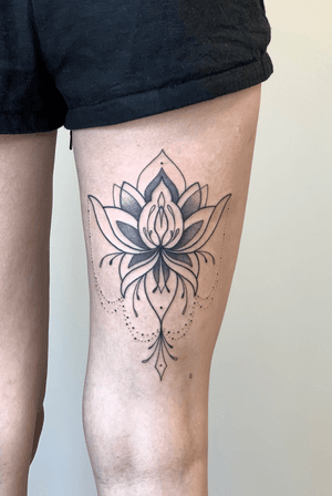 Lotus ornament. Done in Norway, Raufoss. 
