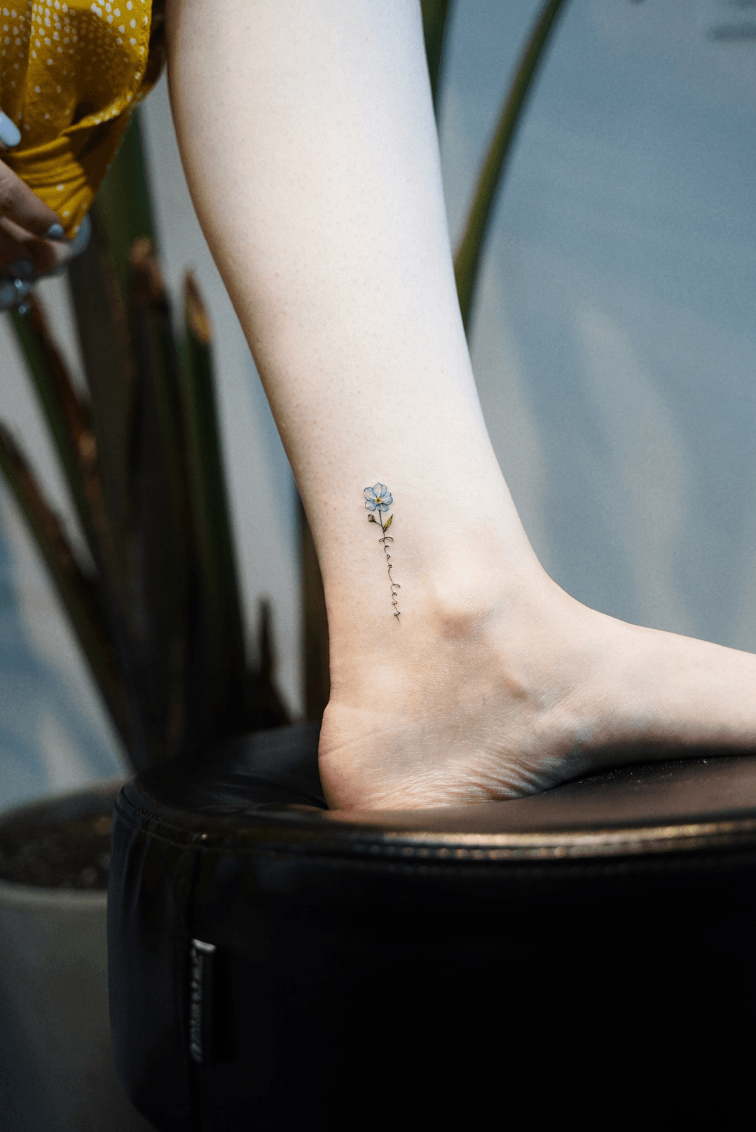 Elegant forget me not tattoo on the inner wrist  Tattoos Wrist tattoos  Minimalist tattoo