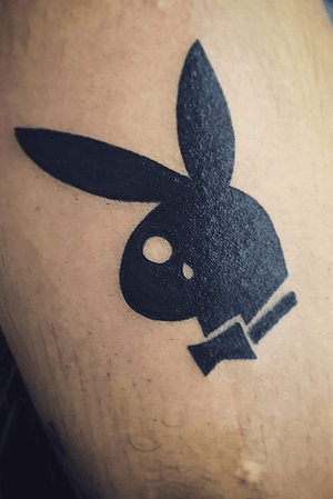 Playboy bunny. Clean line work #tattooart 